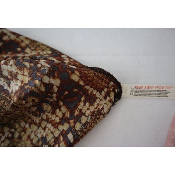 Intimately Free People OB1557014 Women's Sz S Brown Night Out Snakeskin Bodysuit - Picture 10 of 11